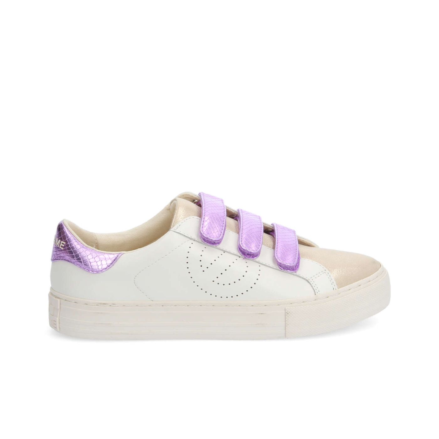 ARCADE STRAPSPERFO W - NAPPA/GLOW/JUNG - BIANCO SPORCO/DORATO/LILLA